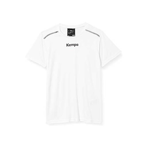 Kempa uomo poly maglietta t-shirt, uomo, 200234607, bianco, xl