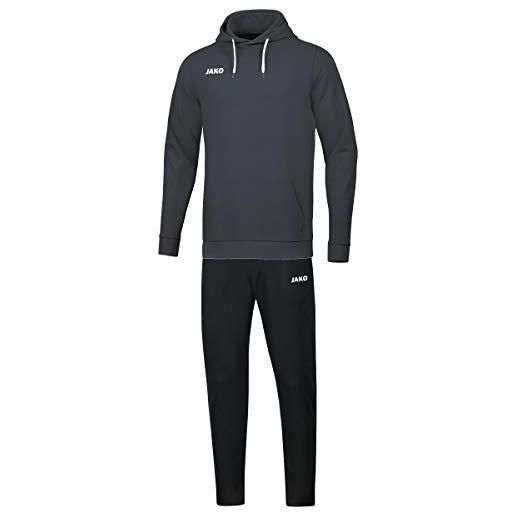 JAKO tuta da jogging da uomo, base con cappuccio, nero, m, m9465