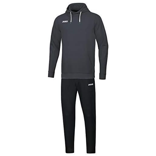 JAKO tuta da jogging da uomo con cappuccio, grigio chiaro mélange, 3xl