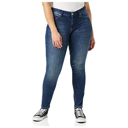 Calvin Klein Jeans ckj 011 rise skinny pantaloni, zz001 mid blue, 24w / 32l donna