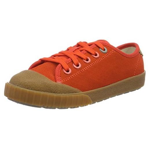 Clarks cyrus track k, scarpe da ginnastica basse, arancione (orange suede-), 32.5 eu