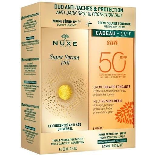 Nuxe cura del corpo sun super serum + Nuxe sun high protection spf50set regalo