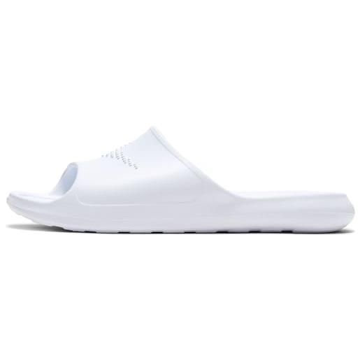 Nike w victori one shwer slide, scarpe da ginnastica donna, bianco/bianco-bianco, 35.5 eu