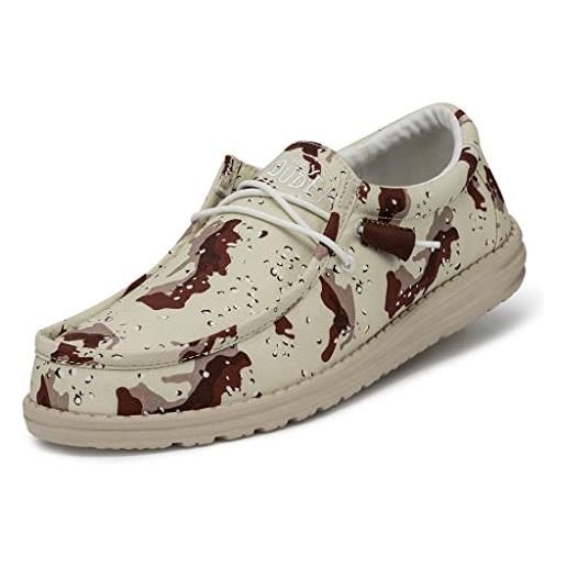 Hey Dude wally camouflage, mocassino uomo, desert camo, 43 eu