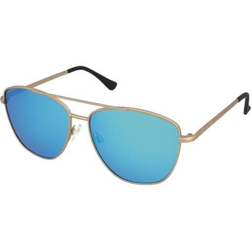 Hawkers lax karat clear blue | occhiali da sole graduati o non graduati | prova online | unisex | metallo | quadrati | oro | adrialenti