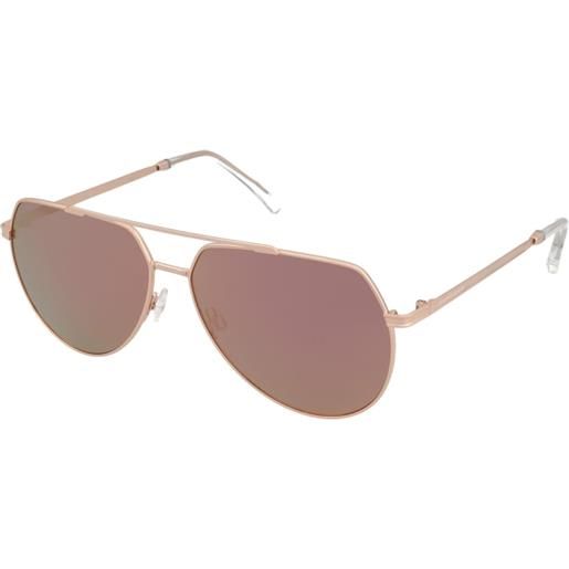 Hawkers shadow karat rose gold | occhiali da sole graduati o non graduati | prova online | unisex | metallo | pilot | oro rosa | adrialenti