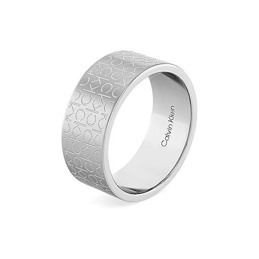Calvin Klein anello da uomo collezione ck iconic for him in acciaio inossidabile - 35000437f, 64