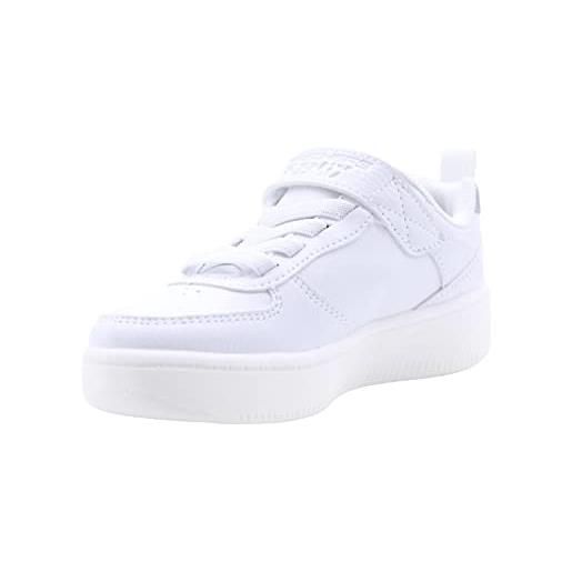 Skechers 400623l wht, sneaker bambini e ragazzi, bordo bianco sintetico bianco, 30 eu