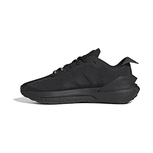 Adidas avryn, sneaker uomo, core black/core black/solar red, 40 2/3 eu