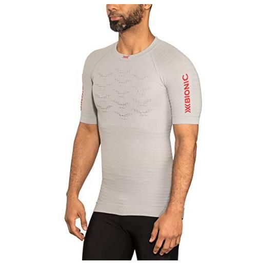 X-Bionic effektor 4.0 run shirt short sleeve men, uomo, green/arctic white, xxl