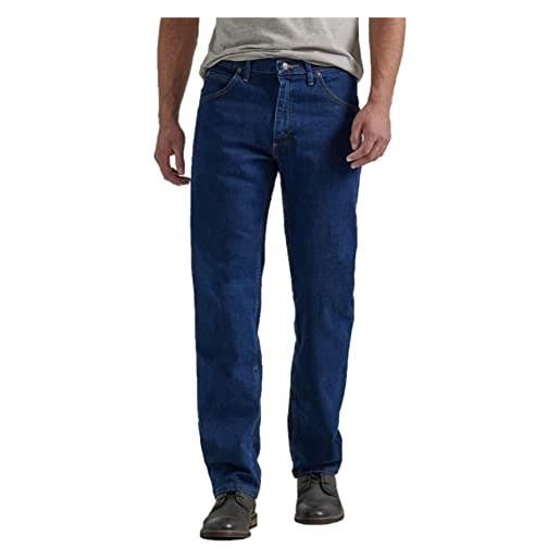 Wrangler classic five-pocket regular fit straight leg jean jeans, blue ocean flex, 36w x 30l uomo