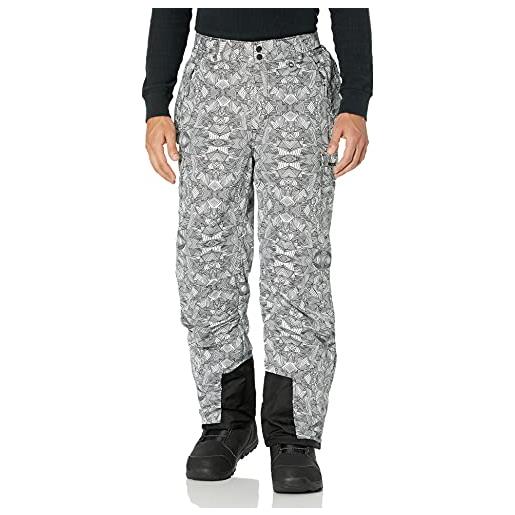 ARCTIX pantaloni cargo da neve da uomo, nero, large/corto