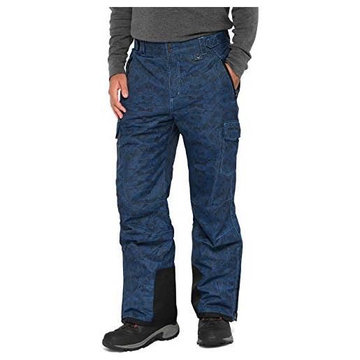 ARCTIX pantaloni da neve sportivi da uomo pantaloni da neve - stampa diamante blu nautico, medio/regolare
