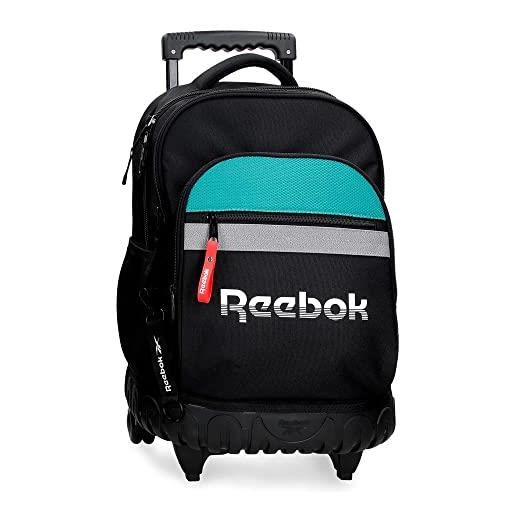 Reebok zaino Reebok andover school per laptop 15,6 nero 31x44x15 cm poliestere 20,46l