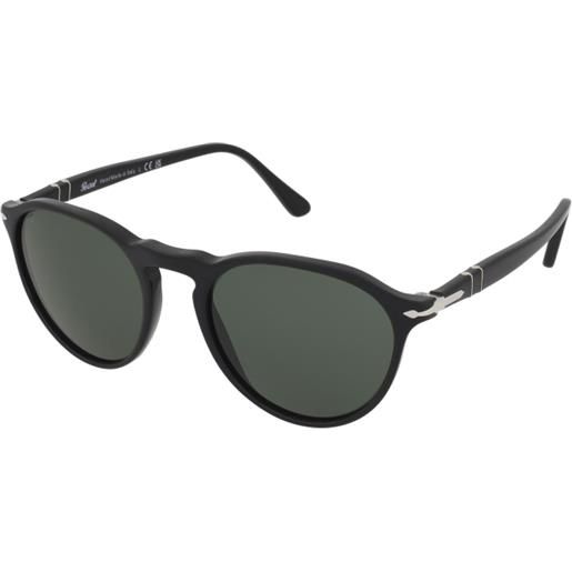 Persol po3286s 95/31 | occhiali da sole graduati o non graduati | prova online | unisex | plastica | tondi | nero | adrialenti