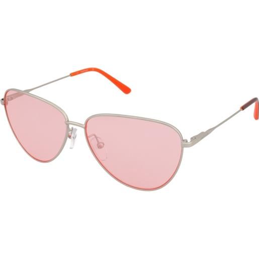 Calvin Klein ck19103s 046 | occhiali da sole graduati o non graduati | prova online | metallo | cat eye | argento | adrialenti