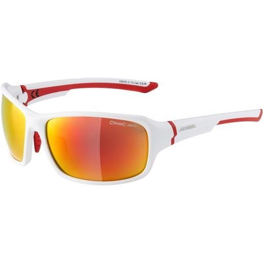 Alpina lyron mirror sunglasses bianco red mirror/cat3