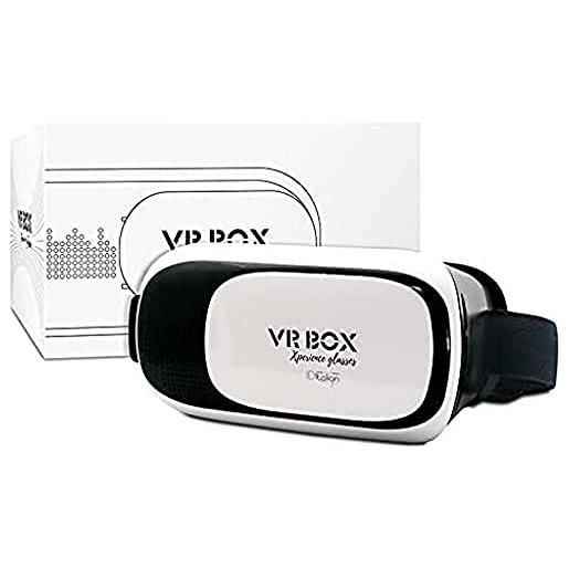 Italian Design idvrexpglas, occhiali vr box di realtà virtuale unisex-adult