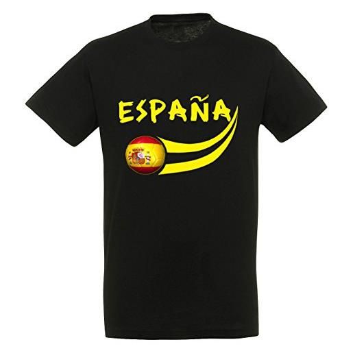 Supportershop da ragazzo spagna t-shirt, ragazzi, 5060570682407, nero, 4 anni