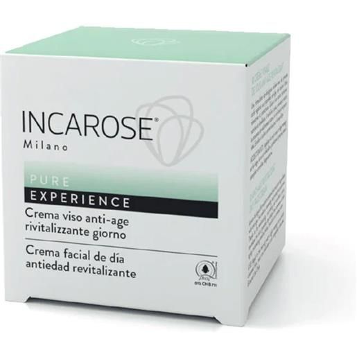 Incarose pure experience - crema viso anti age rivitalizzante giorno, 50ml