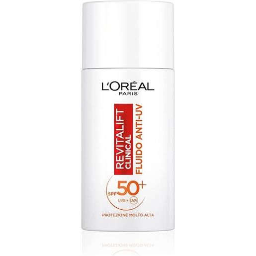 L'Oreal Paris l'oréal paris revitalift - clinical fluido anti-uv spf50+ crema viso, 50ml