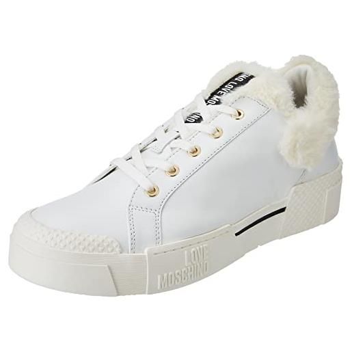Love Moschino ja15815g0fia510a35, sneaker da donna, bianco, 35 eu