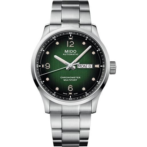 Mido orologio Mido multifort m con quadrante verde e cinturino in acciaio