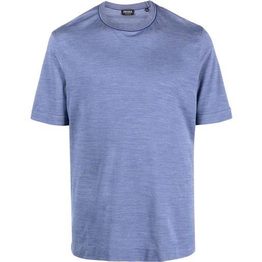 Zegna t-shirt girocollo - blu