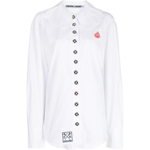 Chopova Lowena camicia con applicazione - bianco