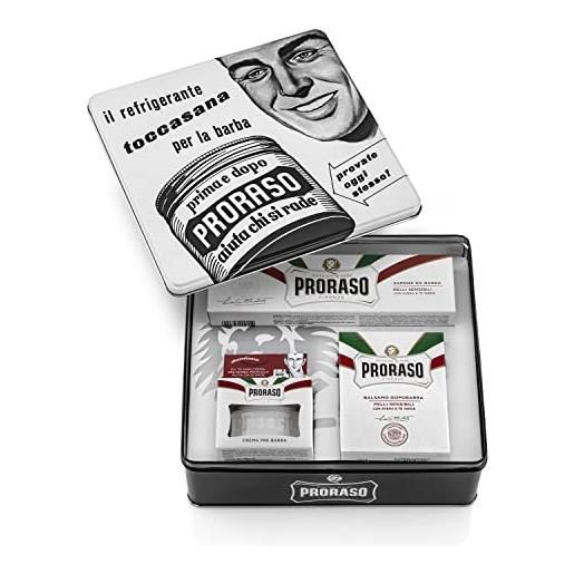 Proraso set rasatura Gino in box di metallo