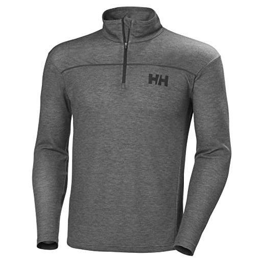 Helly Hansen uomo hp 1/2 zip pullover, nero, xl