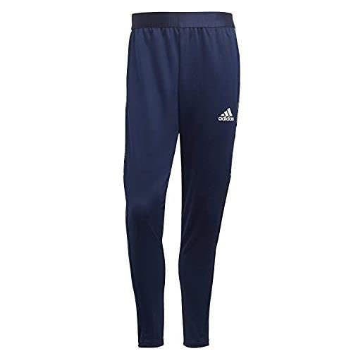adidas condivo21 training pant slim primeblue, pantaloni della tuta uomo, squadra blu navy/bianco, m