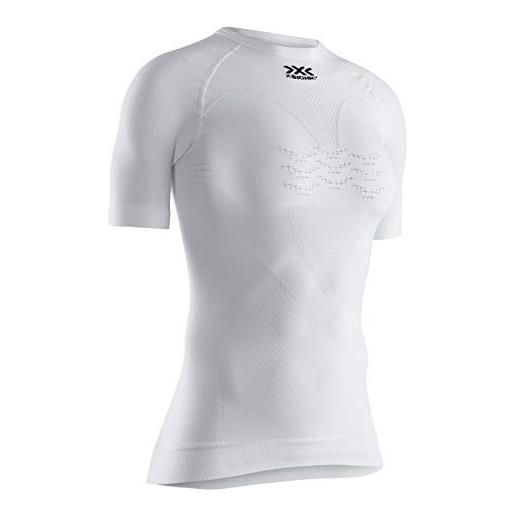 X-Bionic energizer 4.0 light shirt round neck short sleeve women, t donna, arctic white/dolomite grey, m