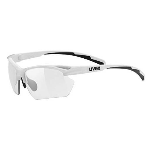 Uvex sportstyle 802 v small, occhiali sportivi unisex, fotocromatico, privo di appannamenti, purple pink/smoke, one size