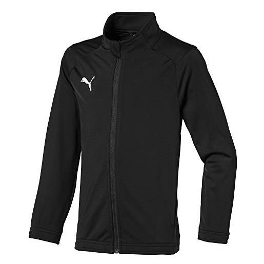 Puma liga sideline poly jacket core jr, giacca tuta unisex-bambini, nero black white), 152
