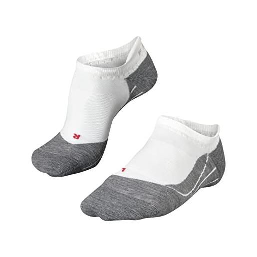 FALKE ru4 endurance invisible m in cotone filo funzionale antivesciche 1 paio, calzini da corsa uomo, bianco white-mix 2020, 46-48