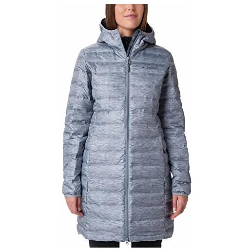 Columbia lake 22 down long hooded jacket piumino con cappuccio per donna