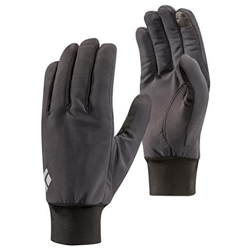 Black Diamond lightweight softshell, glove unisex - adulto, smoke, extra small