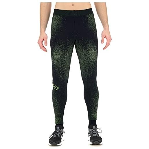 UYN man running exceleration pants long, pantaloni uomo, black/cloud, xxl