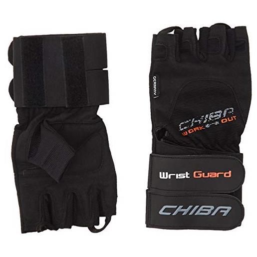 Chiba - guanti da uomo wristguard ii, nero (nero), xs