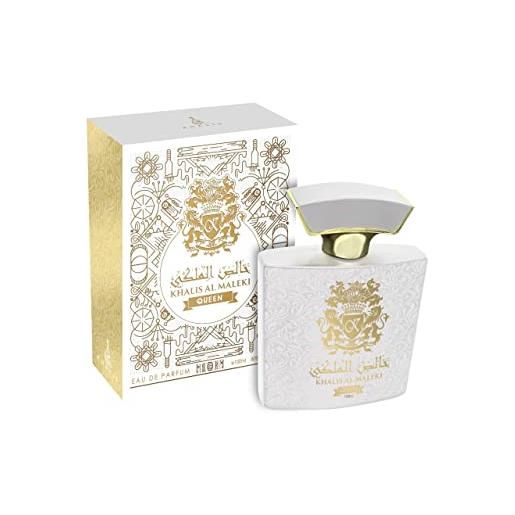 Khalis maleki - queen - eau de parfum - regina Khalis perfumes - profumo da donna muschio gelsomino legnoso, lime
