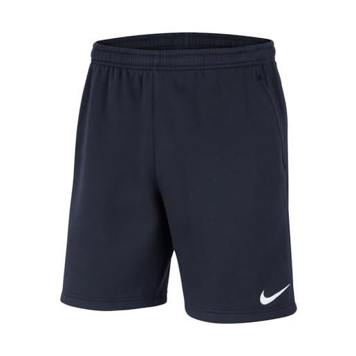 Nike park 20, pantaloncini uomo, nero/bianco/bianco, s
