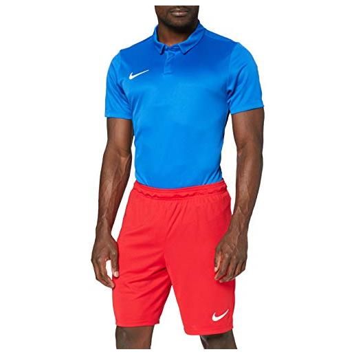 Nike park ii knit short nb, pantaloncini uomo, rosso/bianco, s