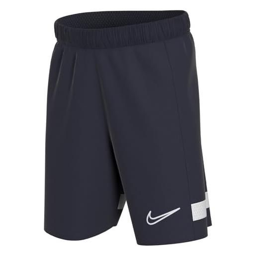 Nike dri-fit academy pantaloncini sportivi, ossidiana/royal blue/white/white, xs unisex-bambini