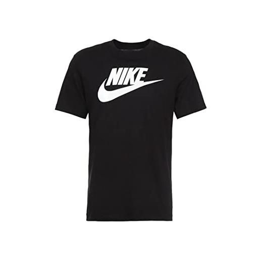 Nike icon futura, sportswear men s tshirt donna, nero (black/white), l