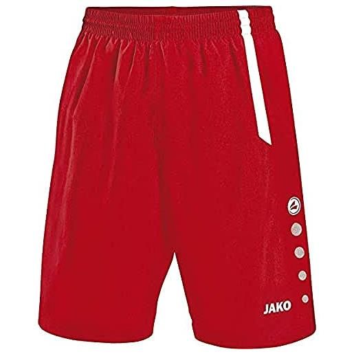 Jako bambini calcio sport pantaloni torino, bambini, fußball sporthose turin, rosso/bianco, 152