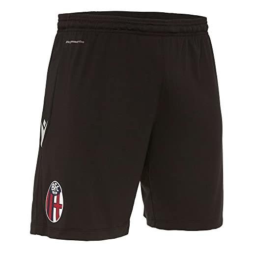 Macron bfc m20 gara sr, short third bologna fc 2020/21 uomo, nero, s