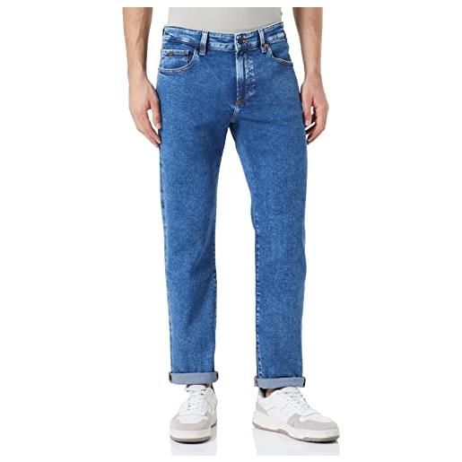 BOSS maine bc crop-c jeans, blu medio, 40w x 32l uomo