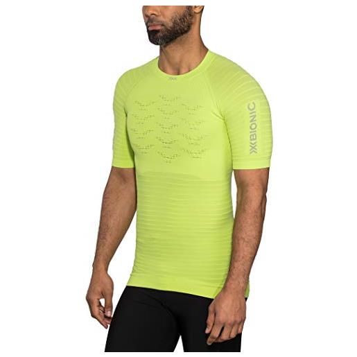 X-Bionic effektor 4.0 run shirt short sleeve men, uomo, green/arctic white, xl