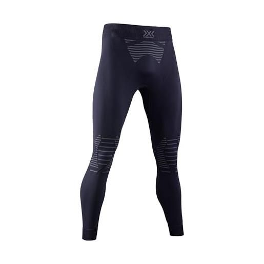 X-Bionic invent 4.0 - pantaloni termici da corsa a compressione uomo - alte prestazioni per running, sci, ciclismo, fitness, e sport invernali - nero, l